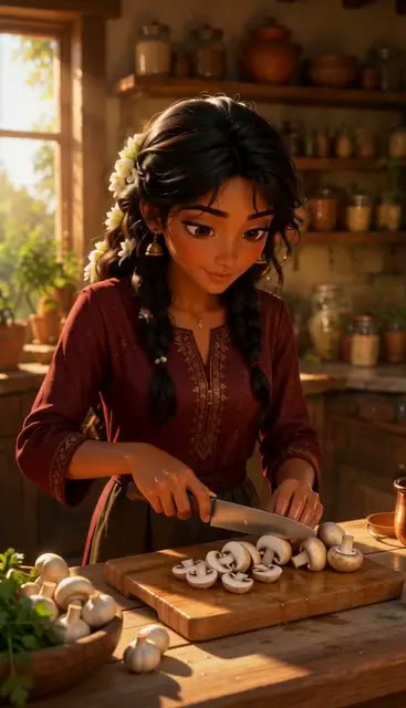 Seedance 2 Fast: a golden-hour kitchen scene, polished character work at the lighter price.