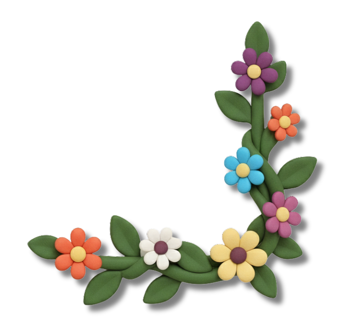 Bottom right vine decoration
