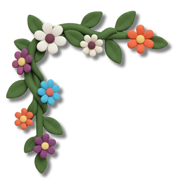 Top left vine decoration